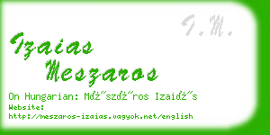 izaias meszaros business card
